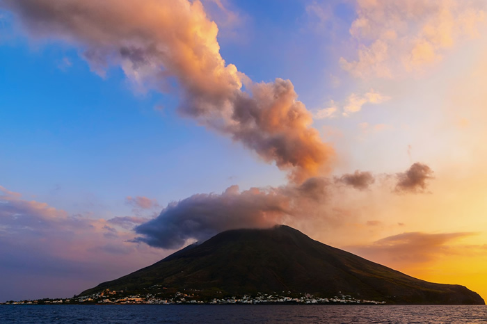 Stromboli montagne en Italie